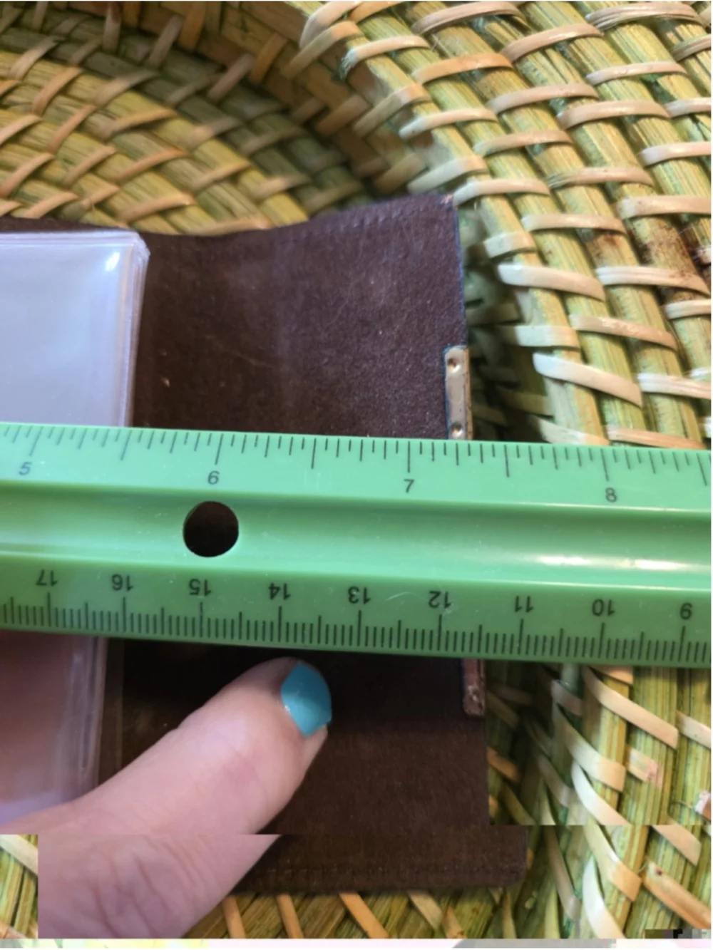 Vintage Wallet Card Case Black Small Cowhide Leather 80s 90s